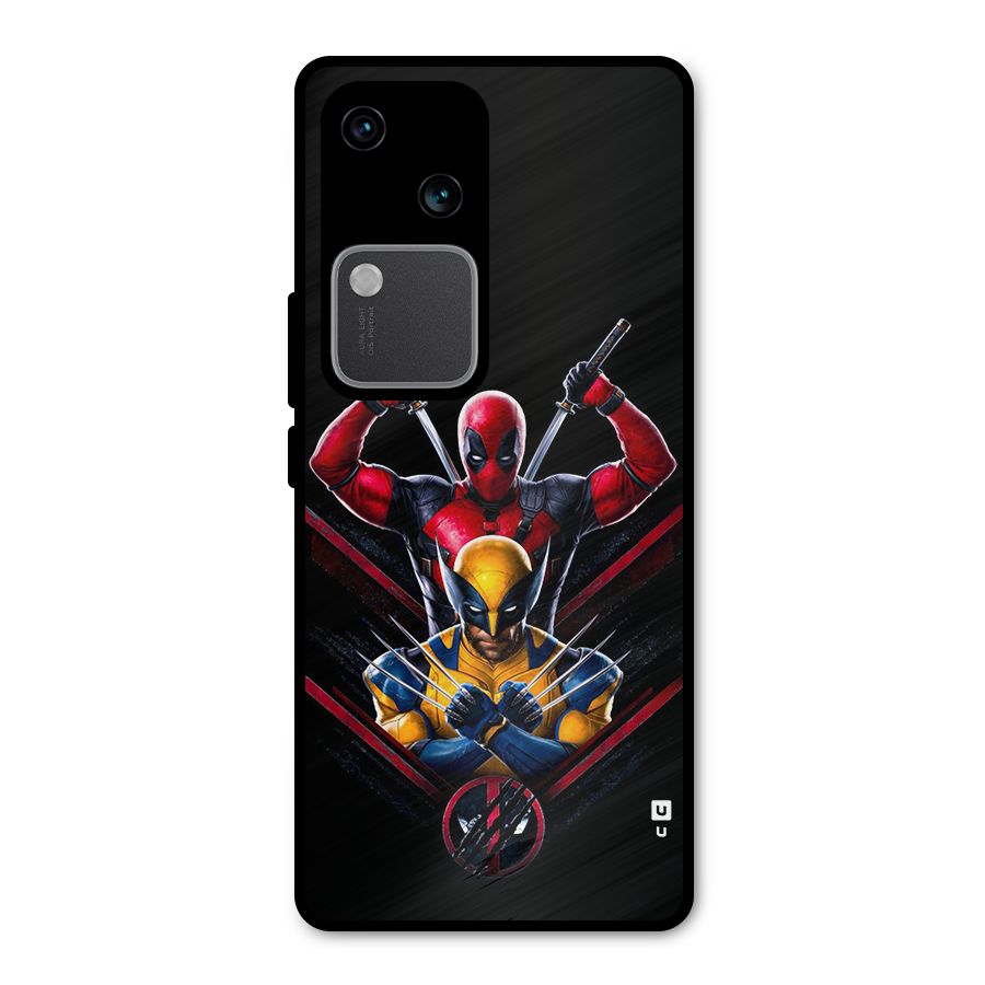 Logan And Wade Metal Back Case for Vivo V30 Pro