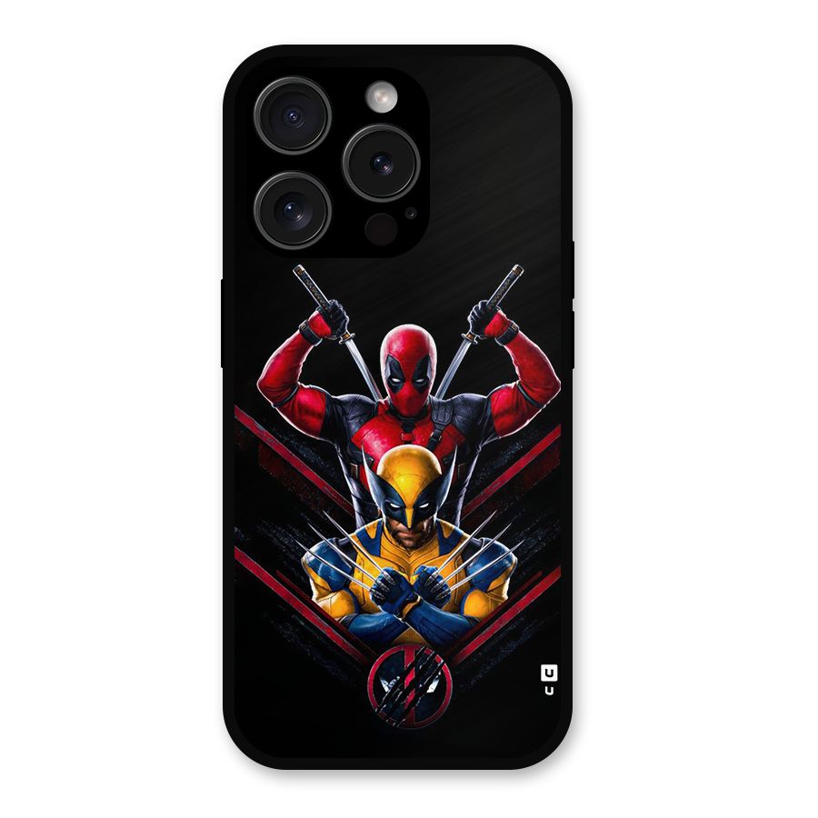 Logan And Wade Metal Back Case for iPhone 15 Pro