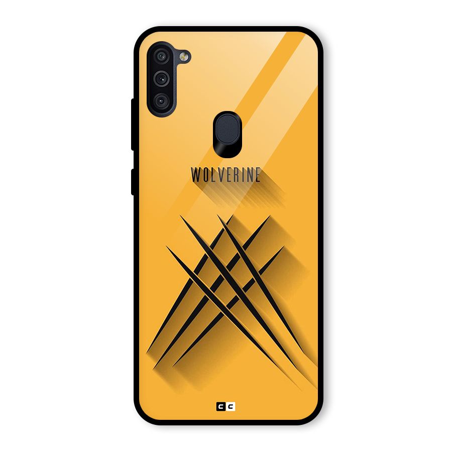 Logan Claw Glass Back Case for Galaxy M11