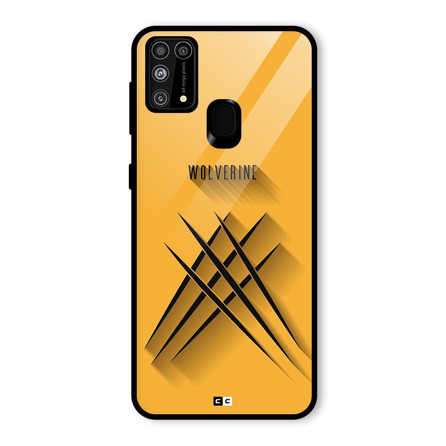 Logan Claw Glass Back Case for Galaxy M31
