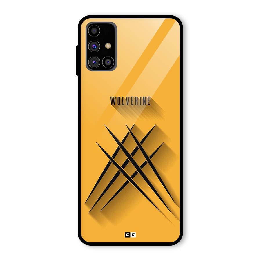 Logan Claw Glass Back Case for Galaxy M31s