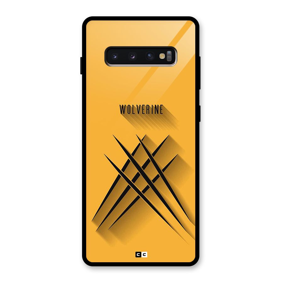 Logan Claw Glass Back Case for Galaxy S10 Plus