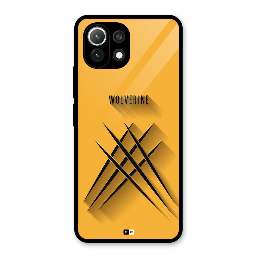 Logan Claw Glass Back Case for Mi 11 Lite NE 5G
