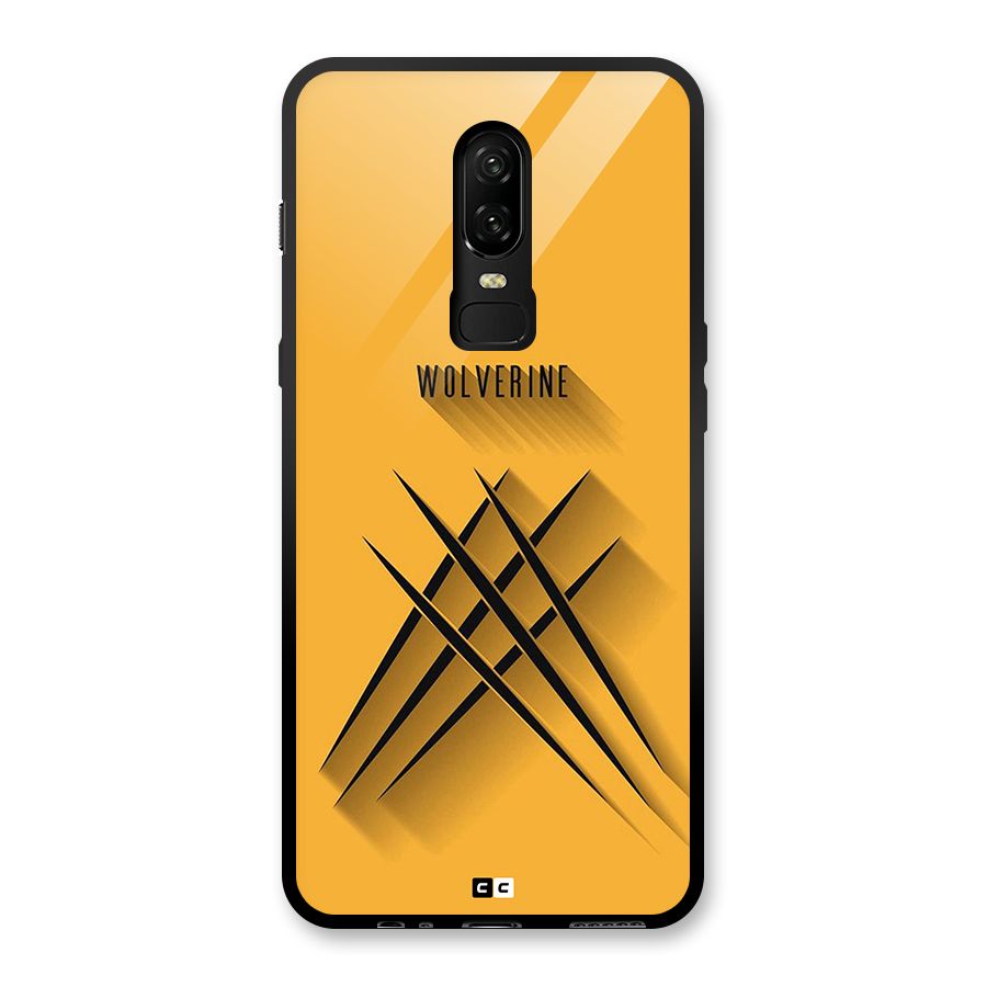 Logan Claw Glass Back Case for OnePlus 6