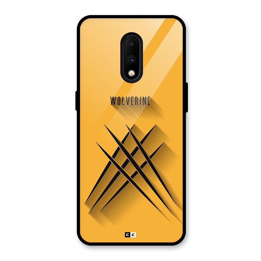 Logan Claw Glass Back Case for OnePlus 7