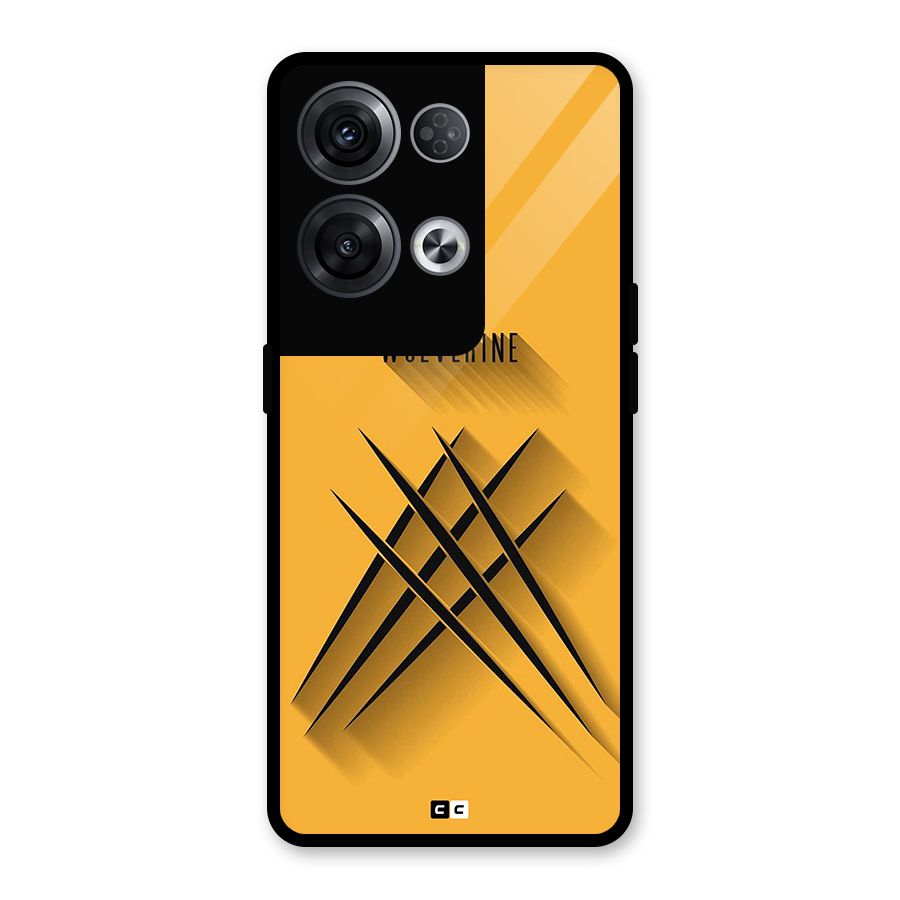 Logan Claw Glass Back Case for Oppo Reno8 Pro 5G