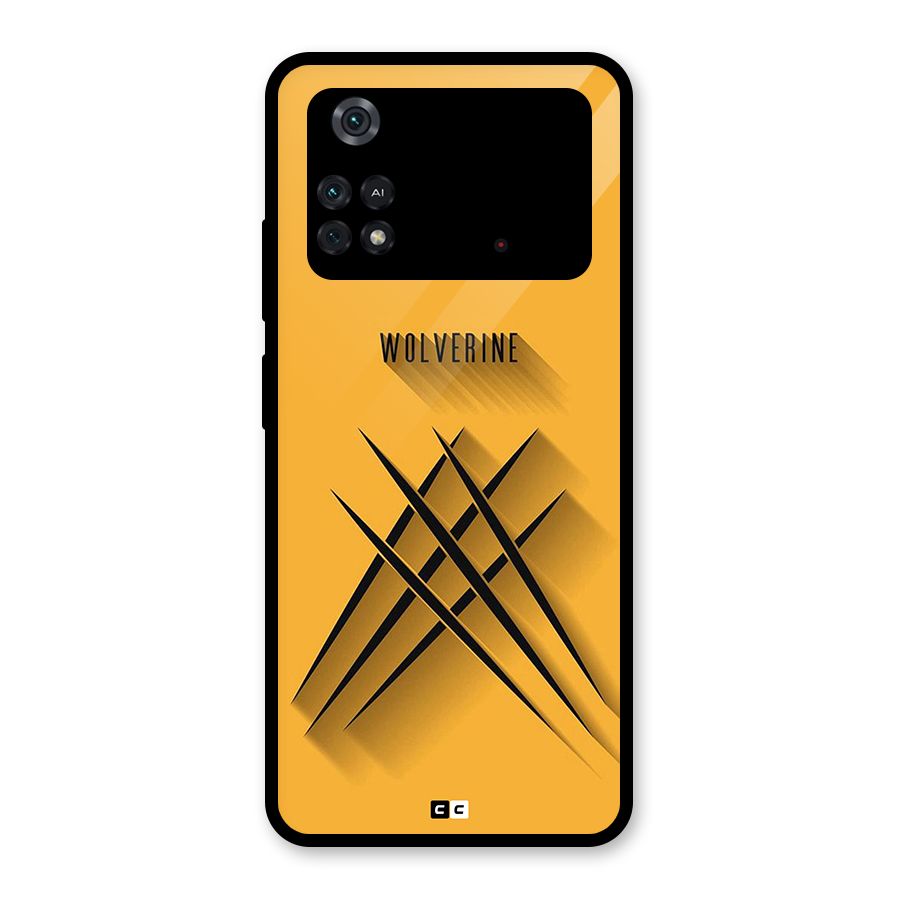 Logan Claw Glass Back Case for Poco M4 Pro 4G