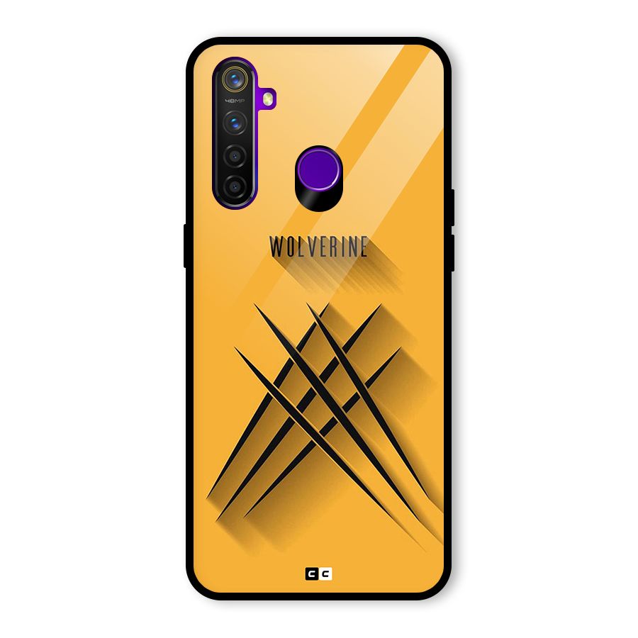 Logan Claw Glass Back Case for Realme 5 Pro