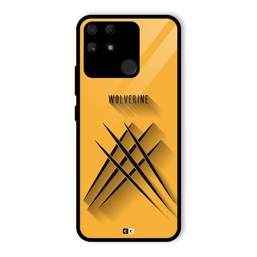 Logan Claw Glass Back Case for Realme Narzo 50A