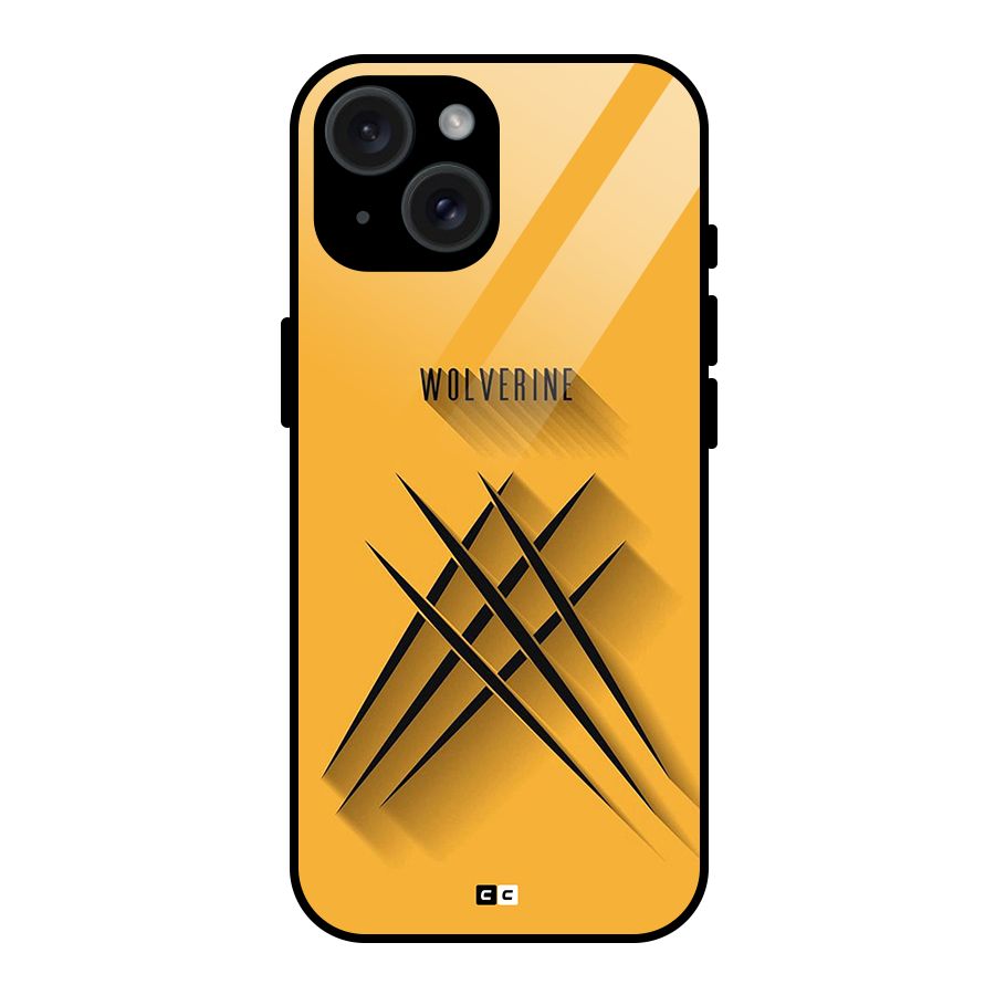 Logan Claw Glass Back Case for iPhone 15