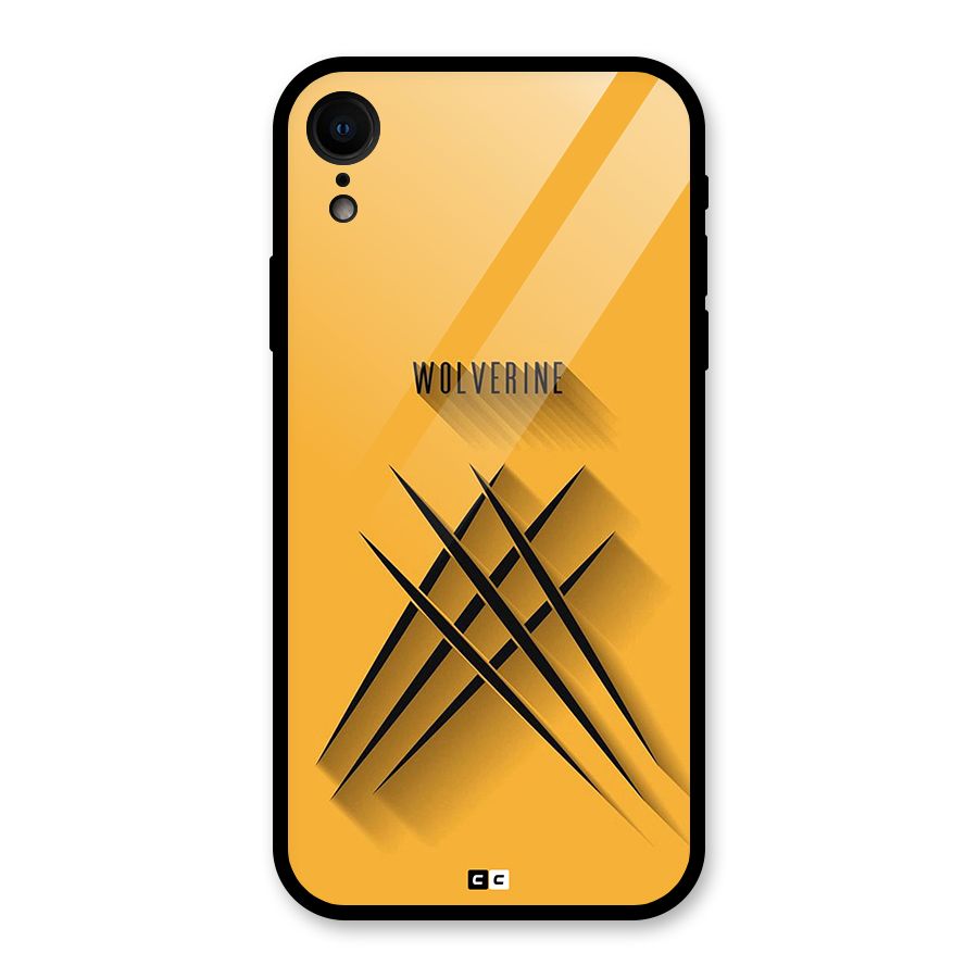 Logan Claw Glass Back Case for iPhone XR