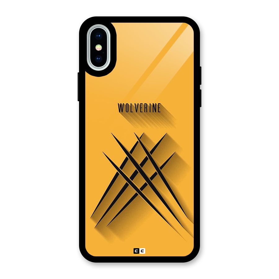 Logan Claw Glass Back Case for iPhone XS