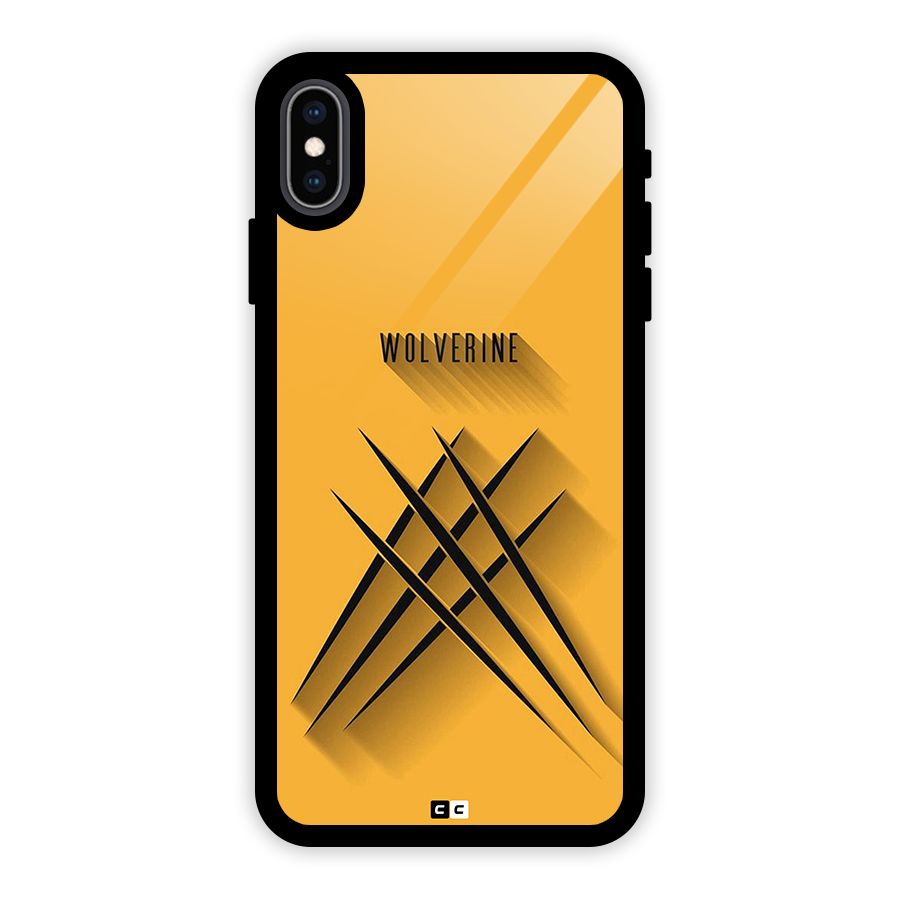 Logan Claw Glass Back Case for iPhone XS Max