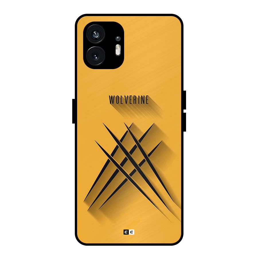 Logan Claw Metal Back Case for Nothing Phone 2