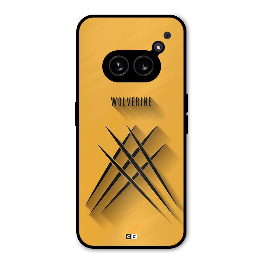 Logan Claw Metal Back Case for Nothing Phone 2a