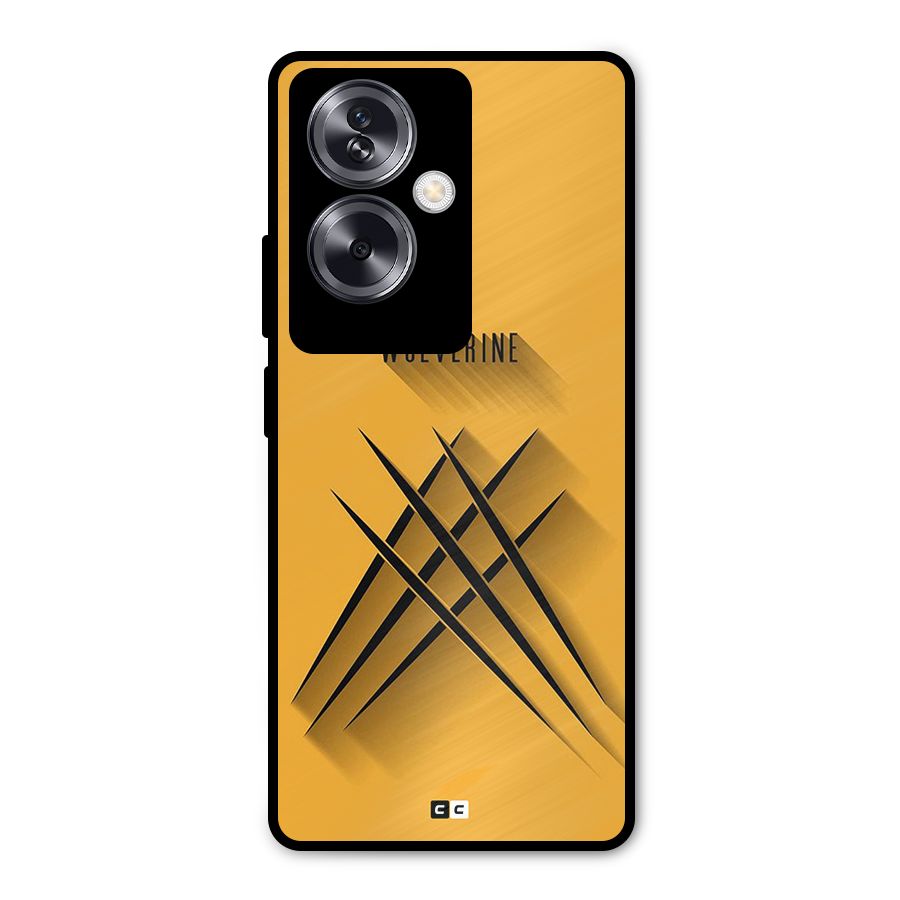 Logan Claw Metal Back Case for Oppo A79 5G
