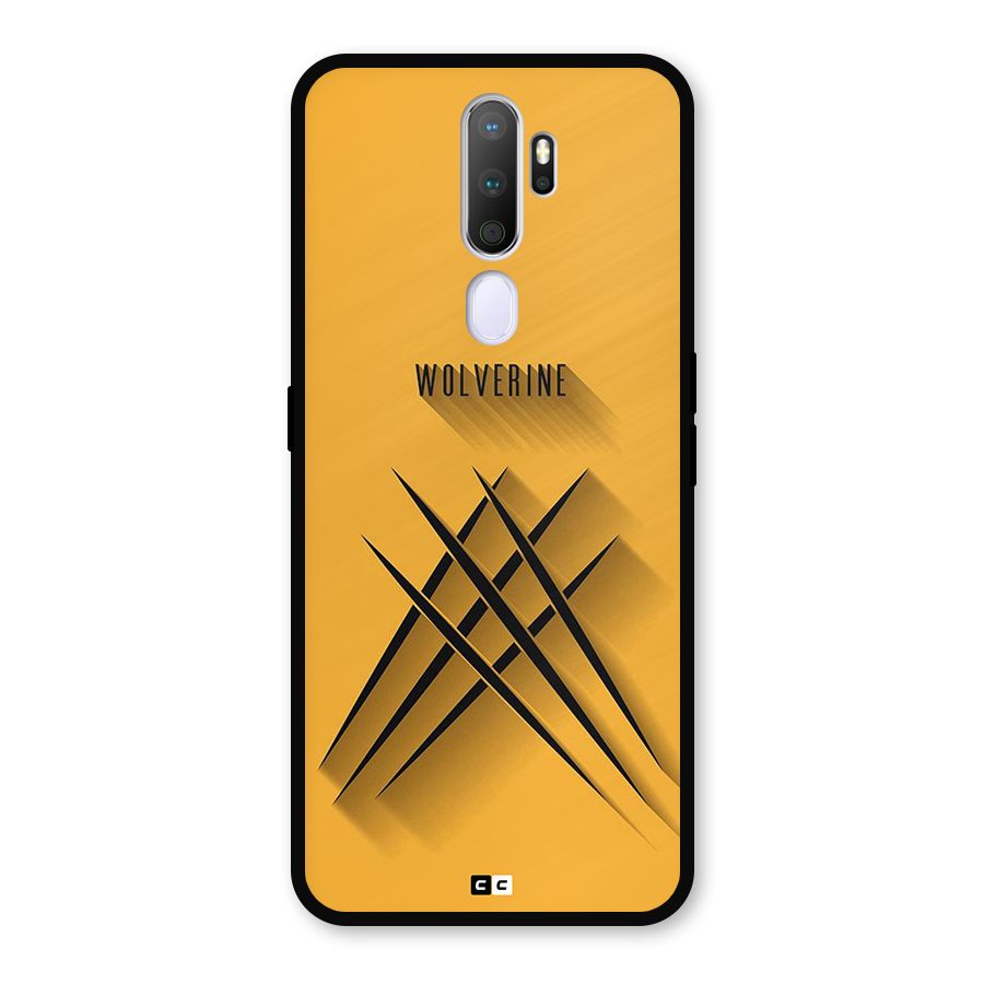 Logan Claw Metal Back Case for Oppo A9 (2020)