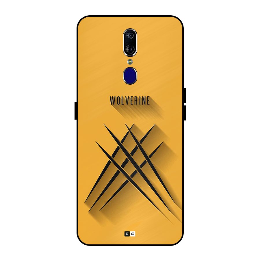 Logan Claw Metal Back Case for Oppo F11