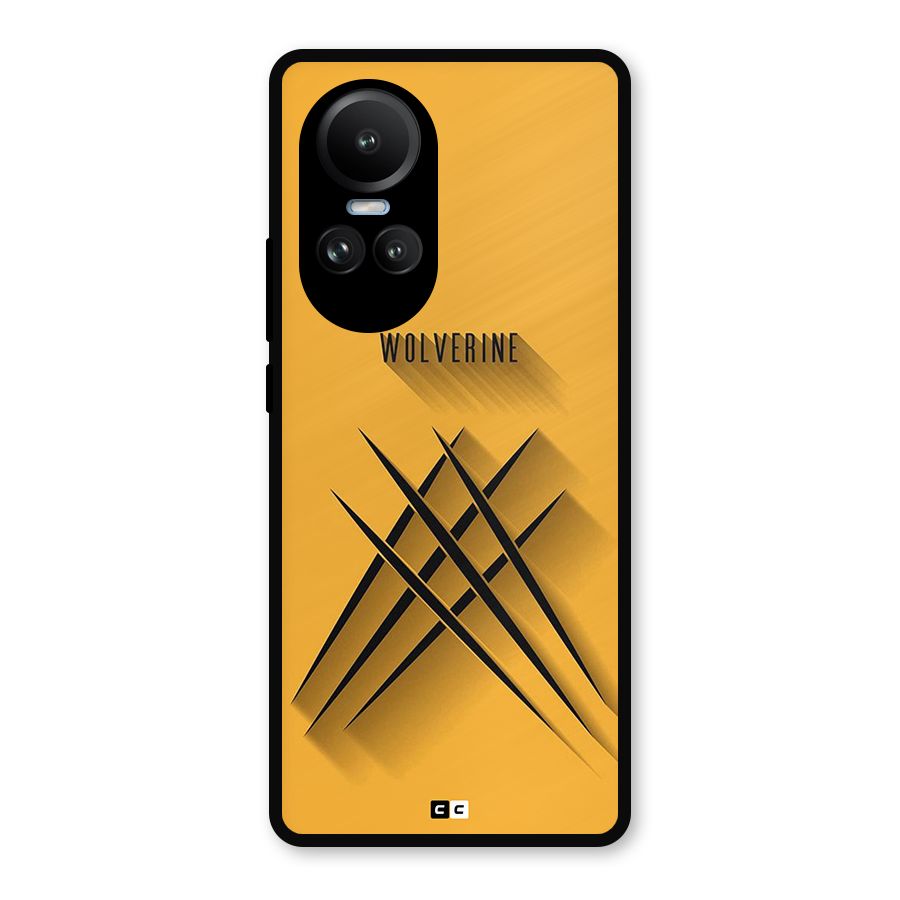 Logan Claw Metal Back Case for Oppo Reno10