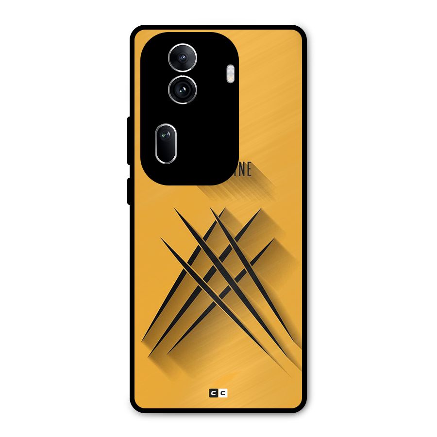 Logan Claw Metal Back Case for Oppo Reno11 Pro 5G