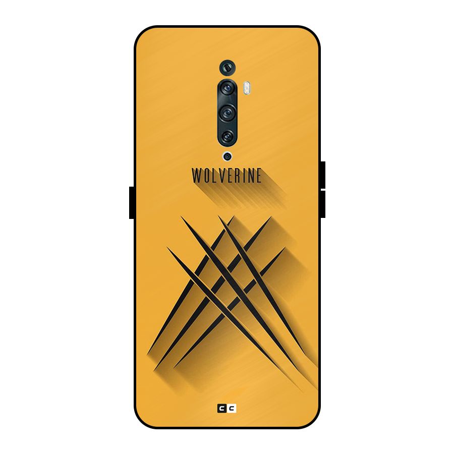 Logan Claw Metal Back Case for Oppo Reno2 F