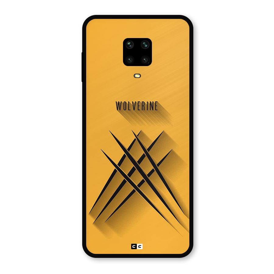 Logan Claw Metal Back Case for Poco M2 Pro