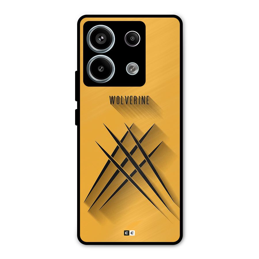 Logan Claw Metal Back Case for Redmi Note 13 Pro 5G