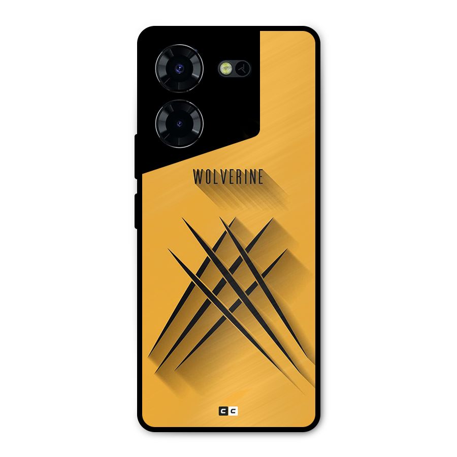 Logan Claw Metal Back Case for Tecno Pova 5 Pro 5G