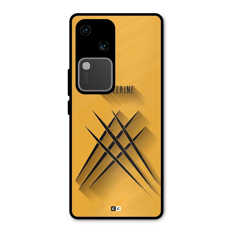 Logan Claw Metal Back Case for Vivo V30 Pro