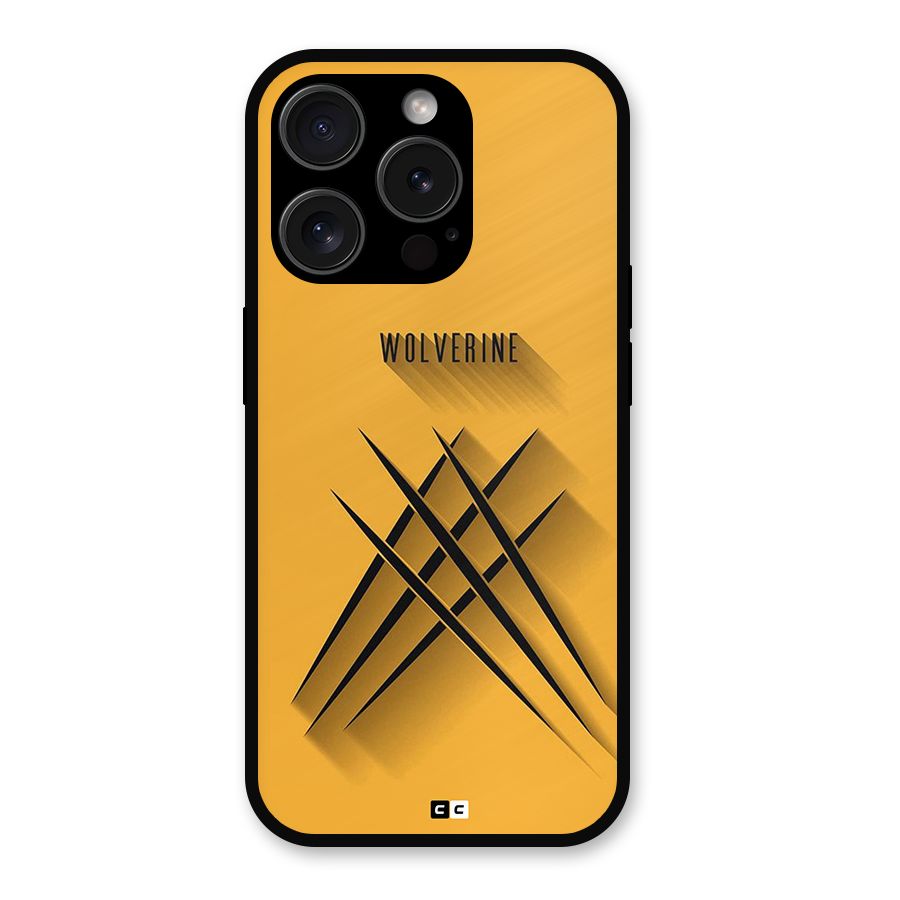 Logan Claw Metal Back Case for iPhone 15 Pro