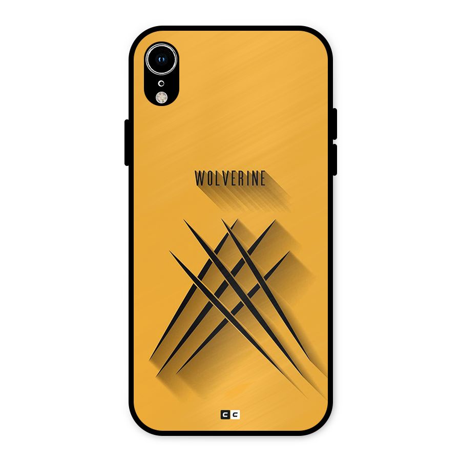 Logan Claw Metal Back Case for iPhone XR