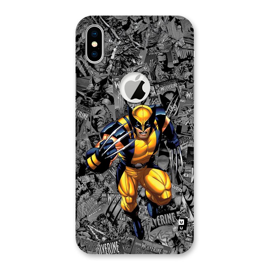 Logan Stance Back Case for iPhone X Logo Cut