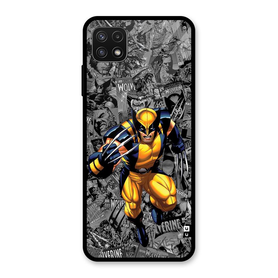 Logan Stance Glass Back Case for Galaxy A22 5G