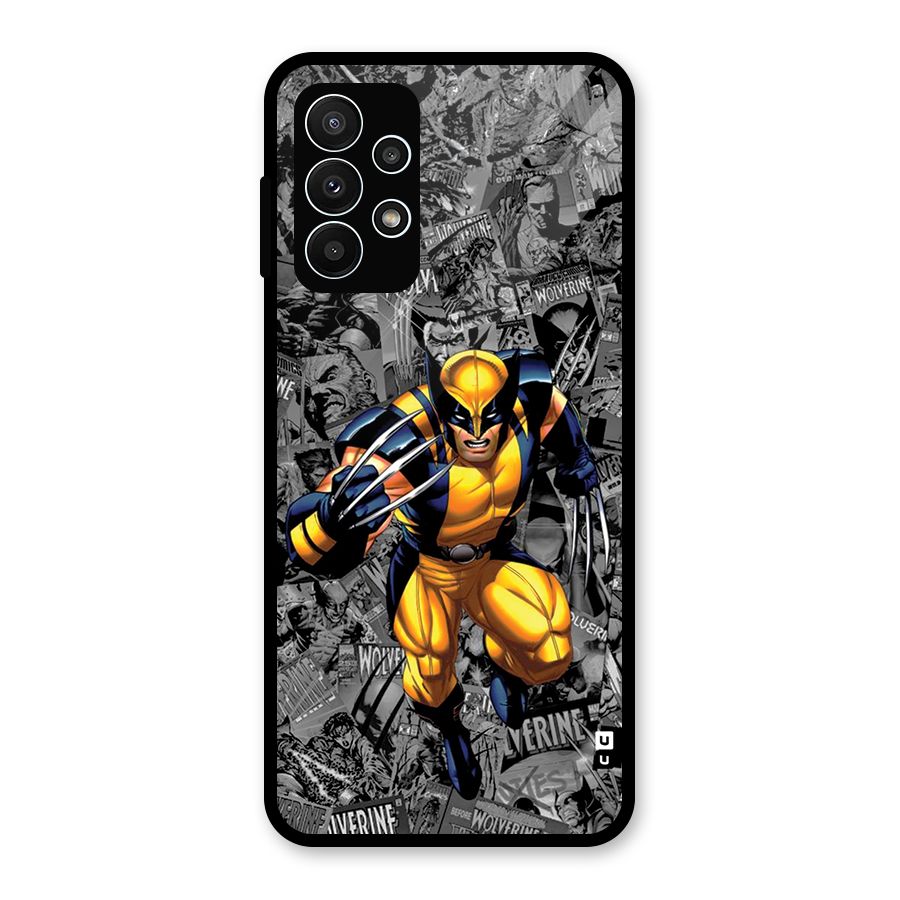 Logan Stance Glass Back Case for Galaxy A23