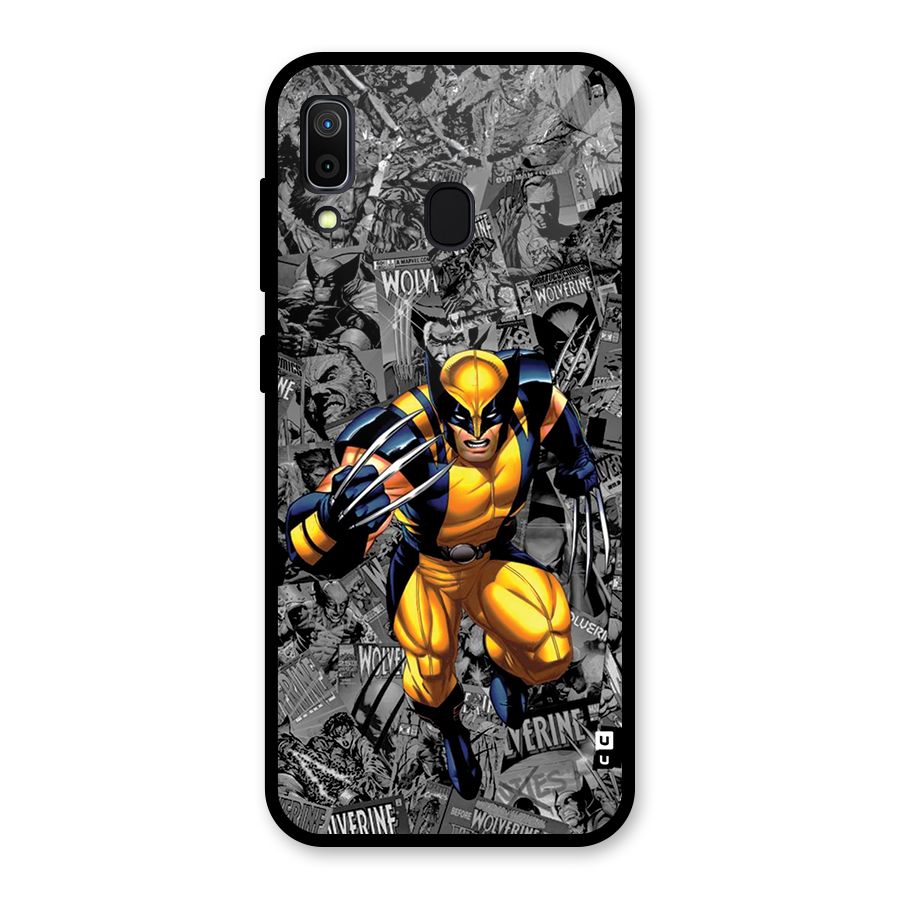 Logan Stance Glass Back Case for Galaxy A30
