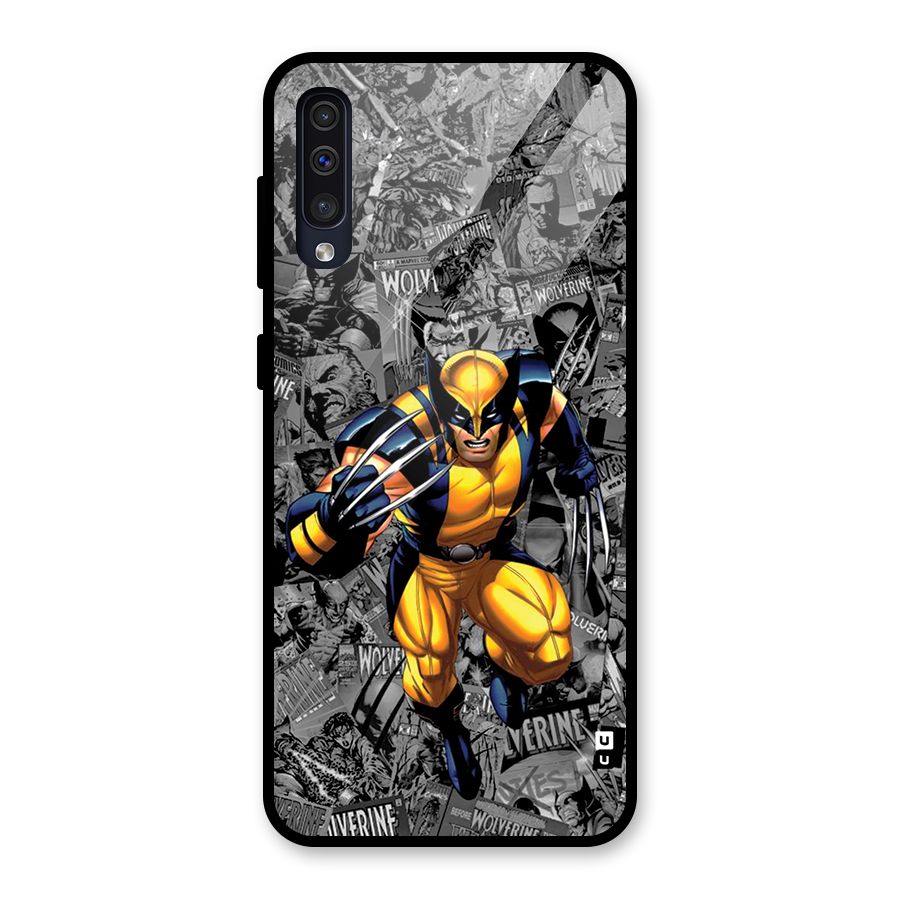 Logan Stance Glass Back Case for Galaxy A50