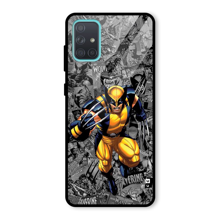 Logan Stance Glass Back Case for Galaxy A71