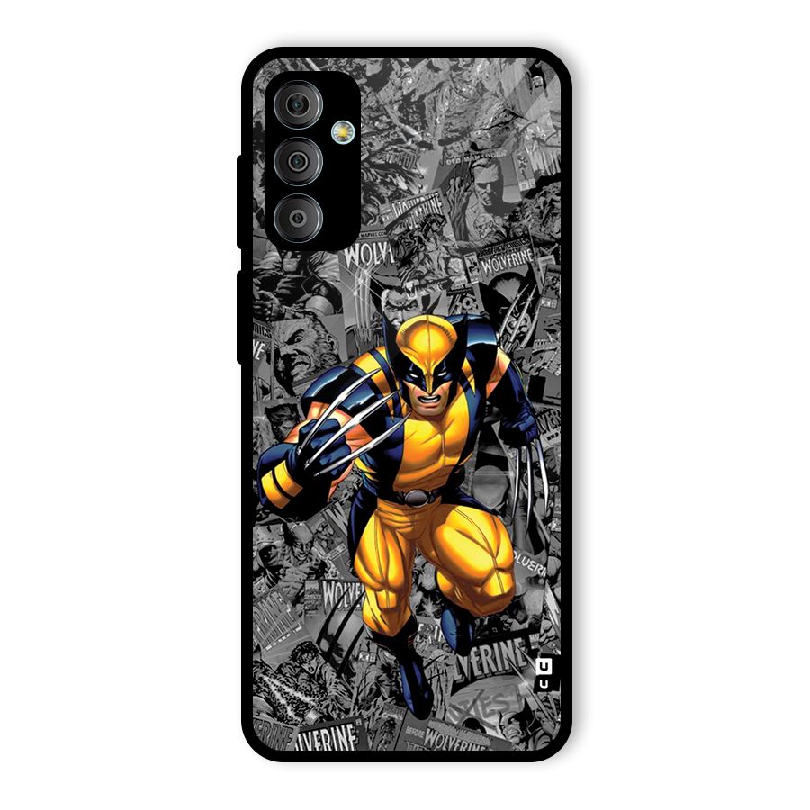Logan Stance Glass Back Case for Galaxy F23