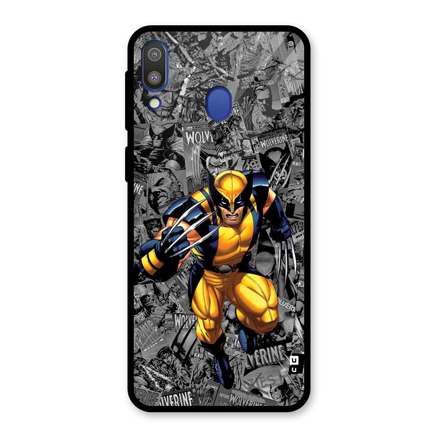 Logan Stance Glass Back Case for Galaxy M20
