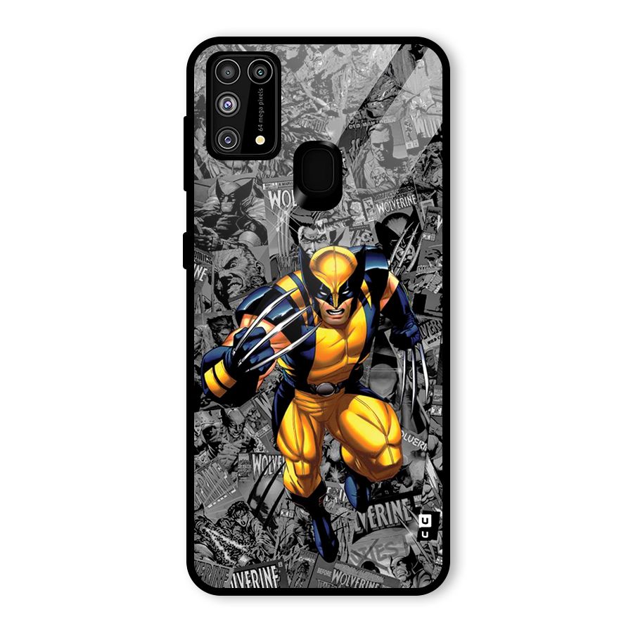 Logan Stance Glass Back Case for Galaxy M31