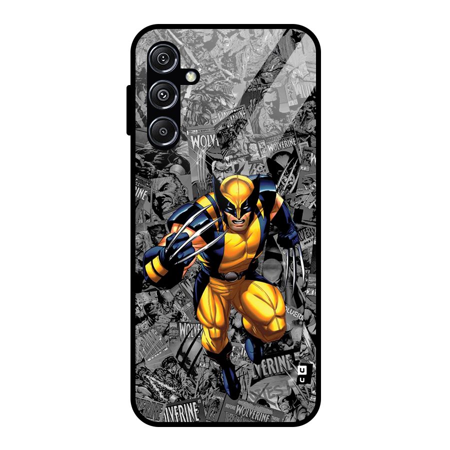 Logan Stance Glass Back Case for Galaxy M34 5G