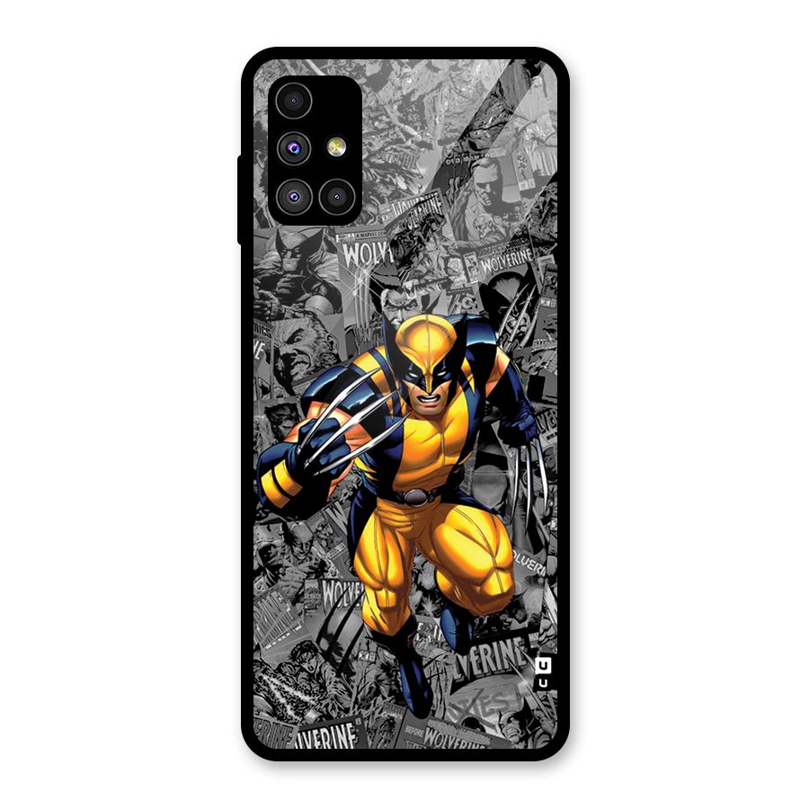 Logan Stance Glass Back Case for Galaxy M51