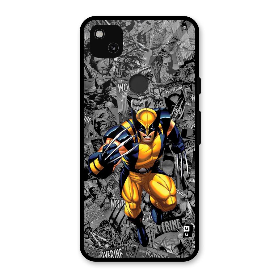 Logan Stance Glass Back Case for Google Pixel 4a