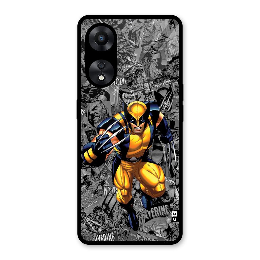 Logan Stance Glass Back Case for Oppo A78