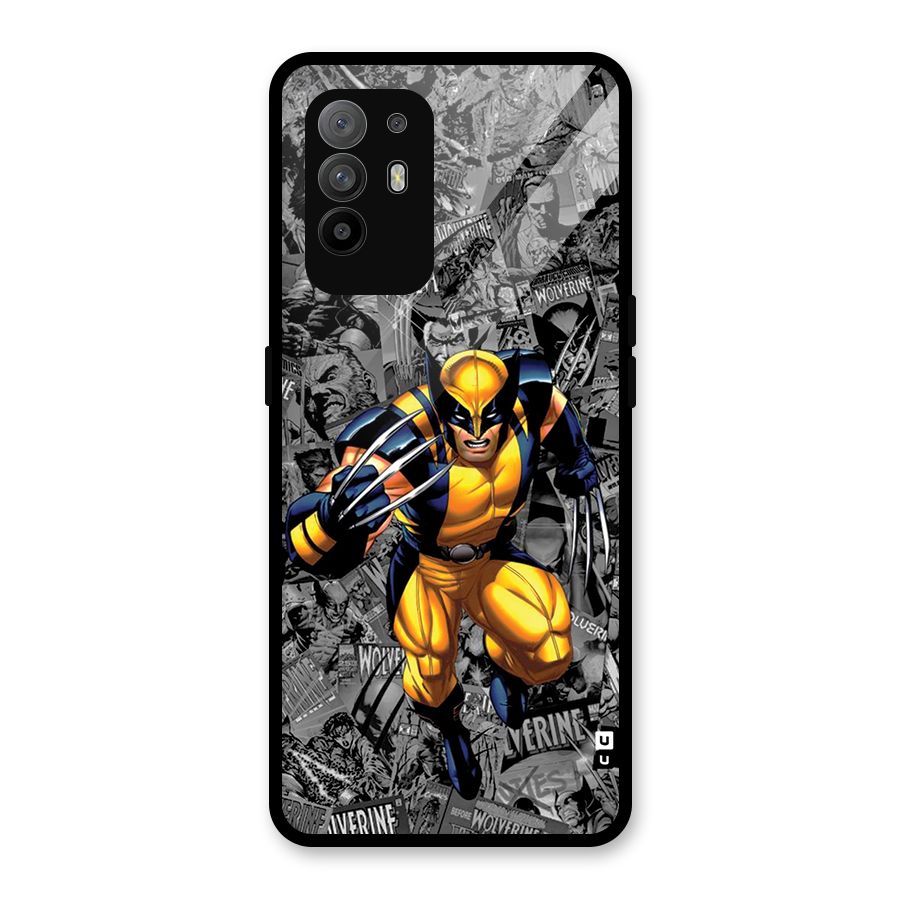 Logan Stance Glass Back Case for Oppo F19 Pro Plus 5G