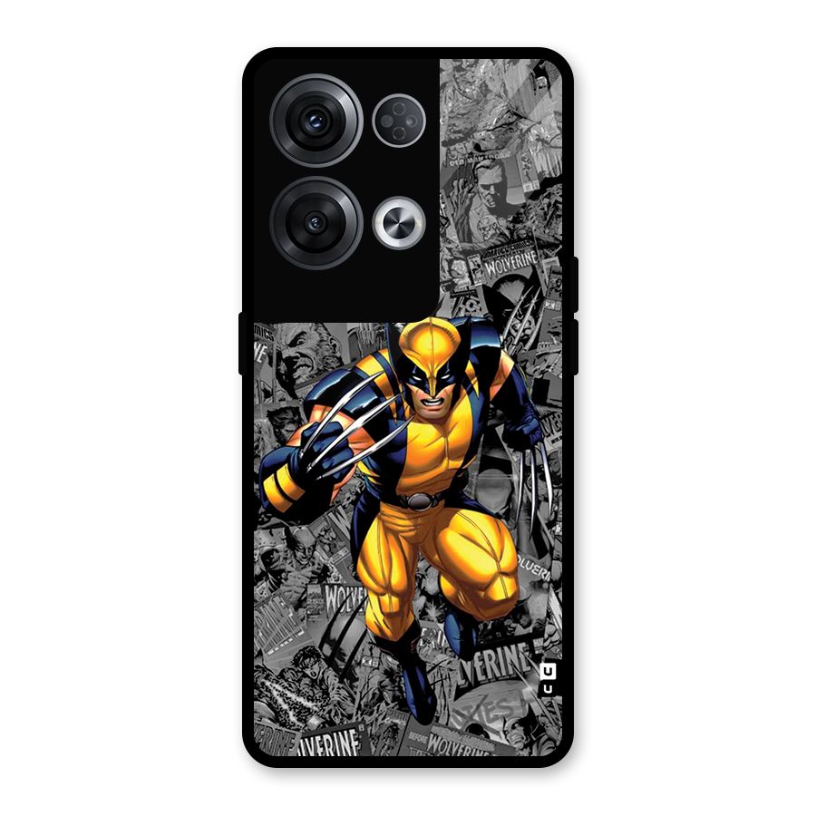 Logan Stance Glass Back Case for Oppo Reno8 Pro 5G