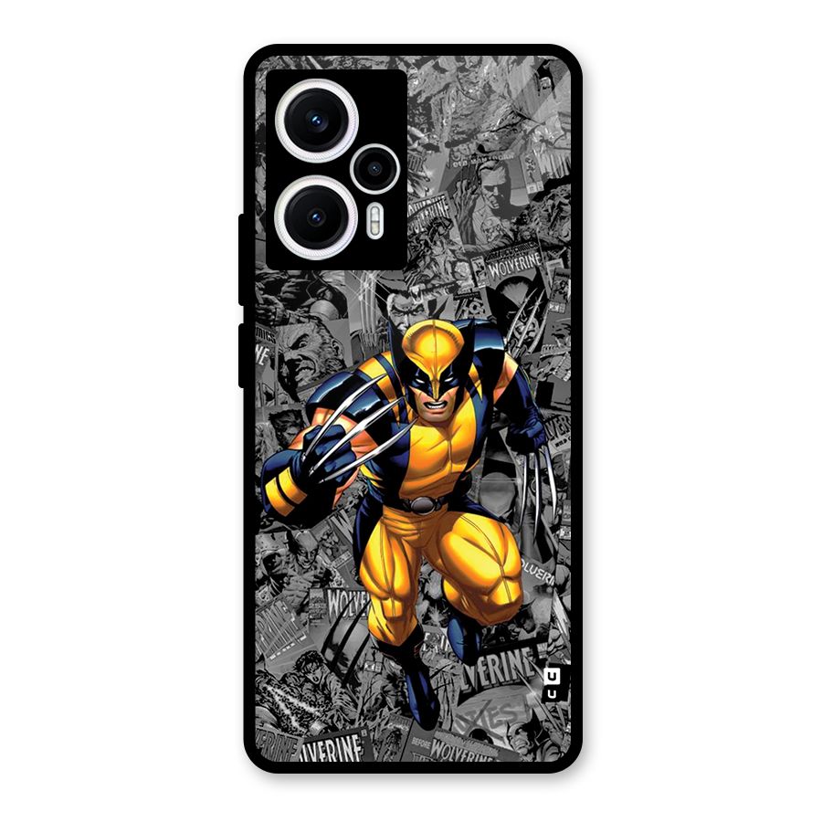 Logan Stance Glass Back Case for Poco F5