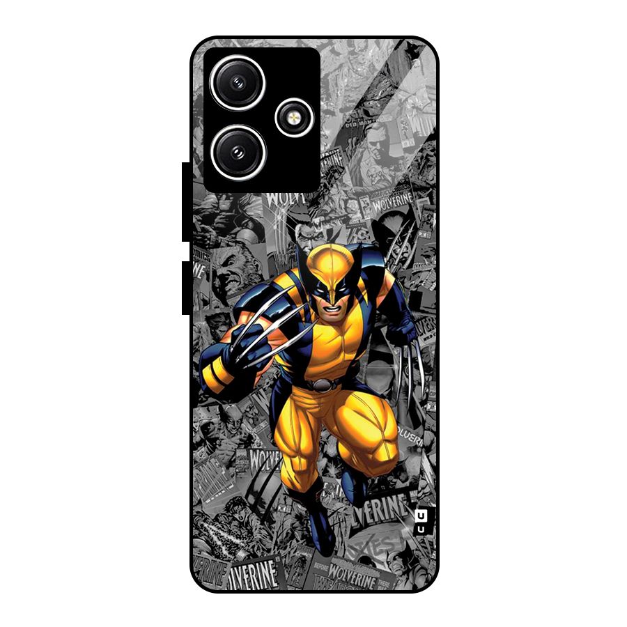 Logan Stance Glass Back Case for Poco M6 Pro