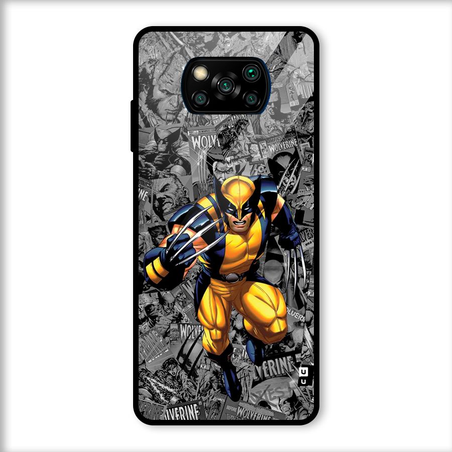 Logan Stance Glass Back Case for Poco X3