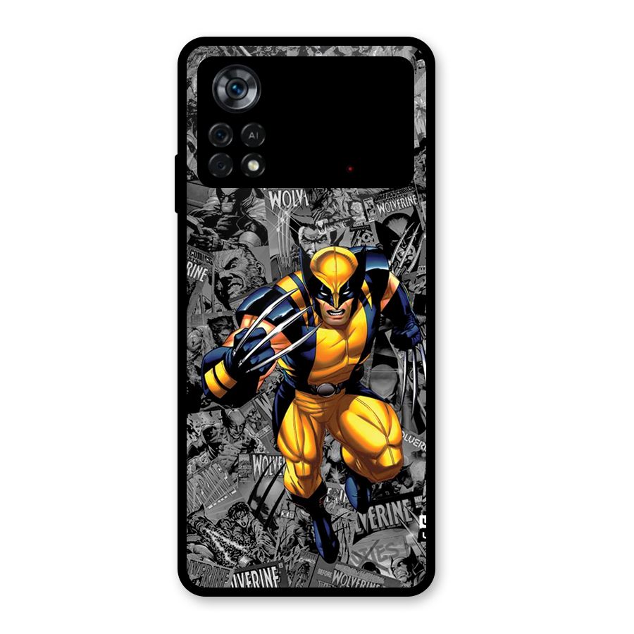 Logan Stance Glass Back Case for Poco X4 Pro 5G